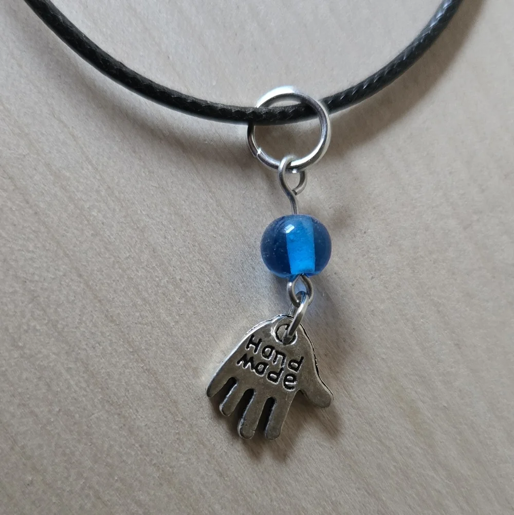 Handmade Blue Bead Necklace